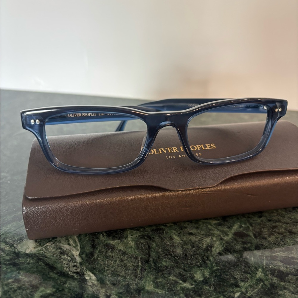 Oliver Peoples Translucent Blue Eyewear
